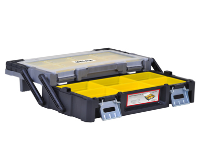 Китай Oem 18-дюймовые Портативный Многоцелевой Пластиковый Ящик Для Инструментов С Отлитым В Форму На Нержавеющая Ручка Для Удобной Переноски И Перемещения