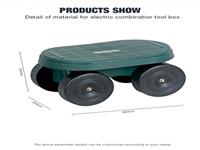 Meijia Mj-6032 Экспорт 360x255 (ш) X 200hmm Зеленого Цвета Из Пластика Для Хранения Инструментов Тележка Для Сада/ящик Для Инструментов Тележка С Четырьмя Колесами 